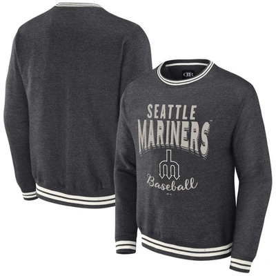 Darius Rucker Collection By Fanatics Heather Charcoal Seattle Mariners Vintage Pullover Sweatshirt