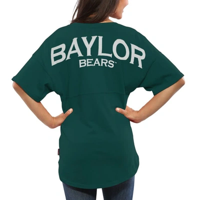 Spirit Jersey Green Baylor Bears  Oversized T-shirt In Hunter Green