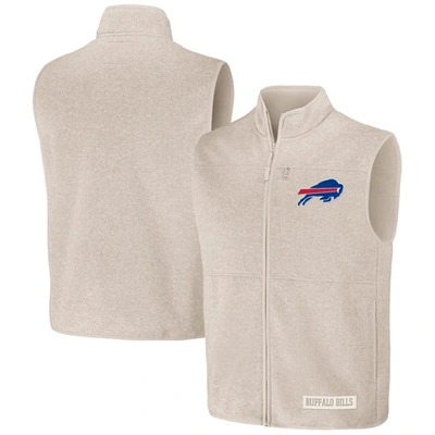 Nfl X Darius Rucker Collection By Fanatics  Oatmeal Buffalo Bills Full-zip Sweater Vest