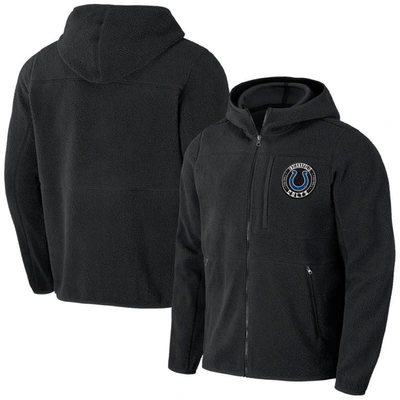 Nfl X Darius Rucker Collection By Fanatics  Black Indianapolis Colts Sherpa Full-zip Hoodie