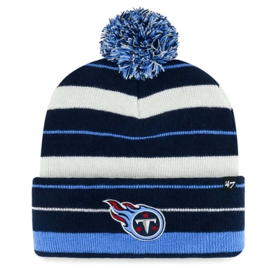 47 ' Navy Tennessee Titans Powerline Cuffed Knit Hat With Pom