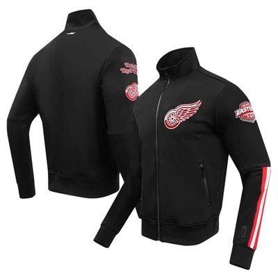 Pro Standard Black Detroit Red Wings Classic Chenille Full-zip Track Jacket