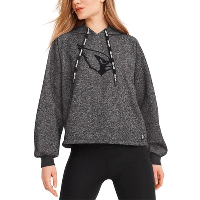 Dkny Sport Black Arizona Cardinals Debbie Dolman Raglan Pullover Hoodie