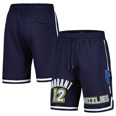Pro Standard Men's  Ja Morant Navy Memphis Grizzlies Player Name And Number Shorts