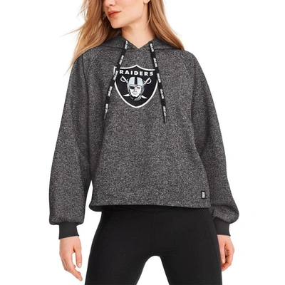Dkny Sport Black Las Vegas Raiders Debbie Dolman Raglan Pullover Hoodie