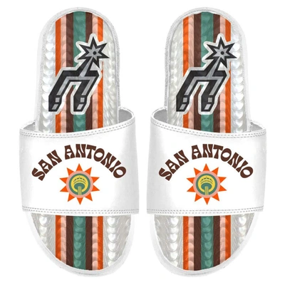 Islide White San Antonio Spurs 2023/24 City Edition Gel Slide Sandals