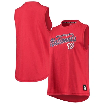 Dkny Sport Red Washington Nationals Marcie Tank Top