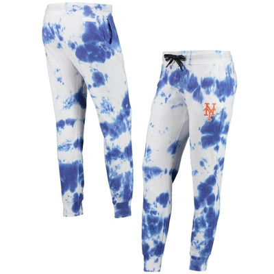 Dkny Sport White/royal New York Mets Melody Tie-dye Jogger Pants