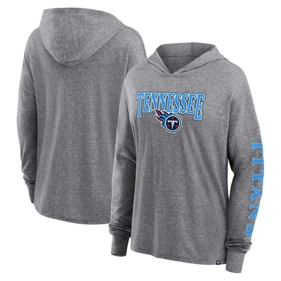 Fanatics Branded Heather Gray Tennessee Titans Classic Outline Pullover Hoodie