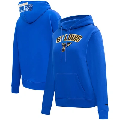 Pro Standard Blue St. Louis Blues Classic Chenille Pullover Hoodie