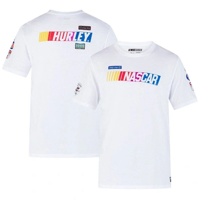 Hurley X Everday White Nascar Everyday Faster Patch T-shirt