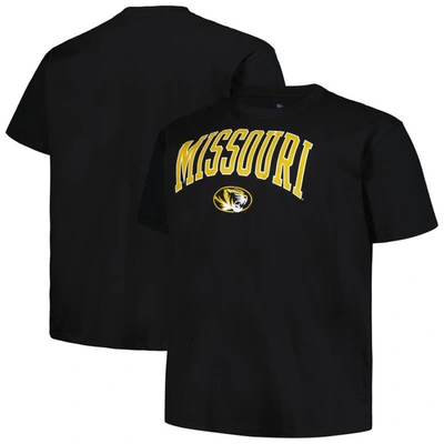 Champion Black Missouri Tigers Big & Tall Arch Over Logo T-shirt