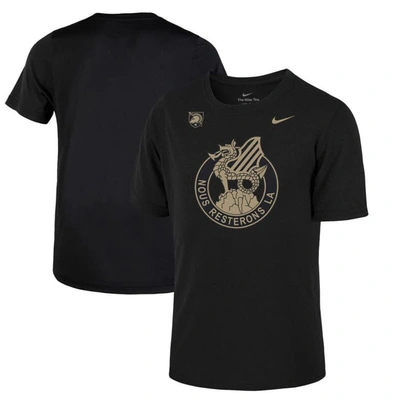 Nike Kids' Youth  Black Army Black Knights 2023 Rivalry Collection Crest Dri-fit Legend T-shirt