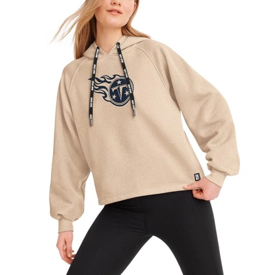 Dkny Sport Cream Tennessee Titans Debbie Dolman Raglan Pullover Hoodie