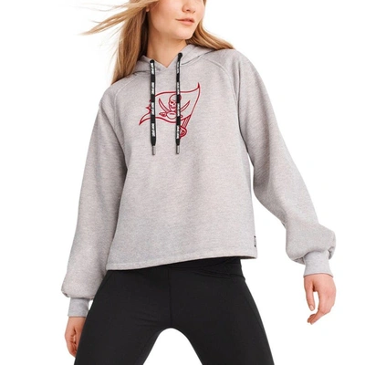 Dkny Sport Heather Gray Tampa Bay Buccaneers Debbie Dolman Raglan Pullover Hoodie