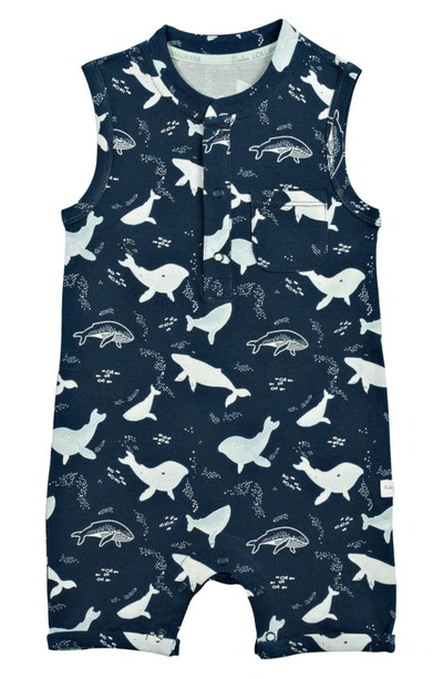 Loulou Lollipop Babies' Whale Print Romper In Whales