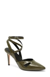 Anthony Veer Ava Wrap Ankle Strap Pump In Sea Wood