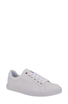 Nine West Layna Snakeskin Embossed Sneaker In White