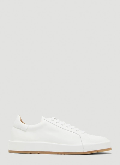 Jil Sander White Calf Leather Sneakers