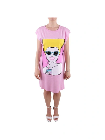 Boutique Moschino Cotton T-shirt Dress In Pink