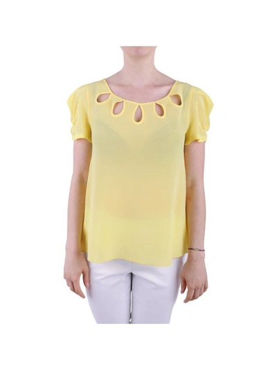 Boutique Moschino Silk Blouse In Yellow
