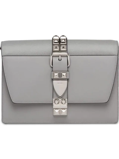 Prada Elektra Shoulder Bag In Grey