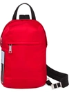 Prada One Shoulder Backpack - Red