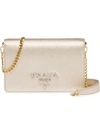 Prada Chain Strap Mini Bag In Metallic