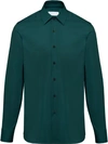 Prada Classic Buttoned Shirt In Blue