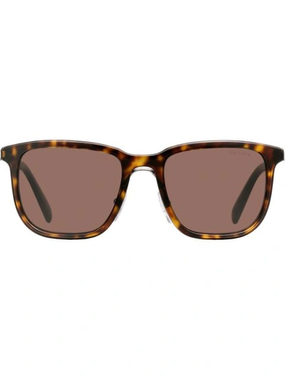 Prada Square-frame Sunglasses - Brown