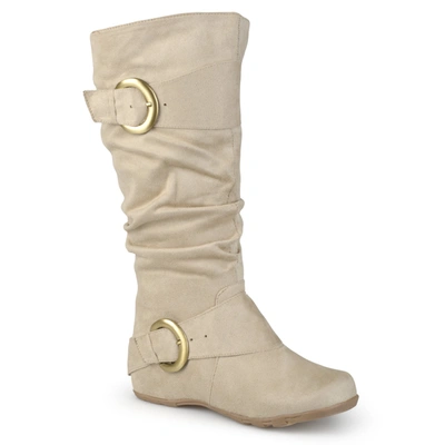 Journee Collection Collection Women's Wide Calf Jester-01 Boot In White