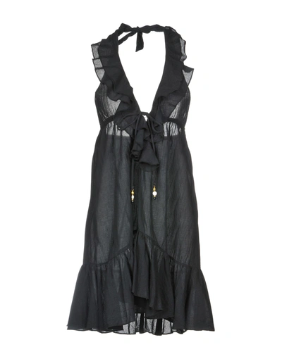 Ralph Lauren Short Dresses In Black