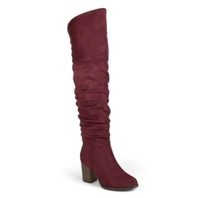 Journee Collection Collection Women's Wide Calf Kaison Boot In Pink