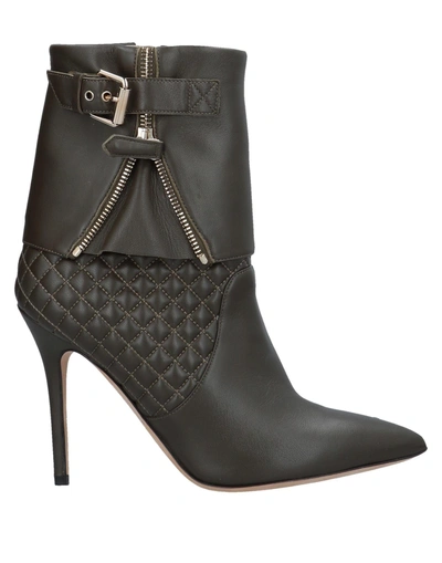 Brian Atwood Ankle Boot In Military Green