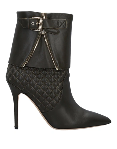 Brian Atwood Ankle Boot In Dark Brown