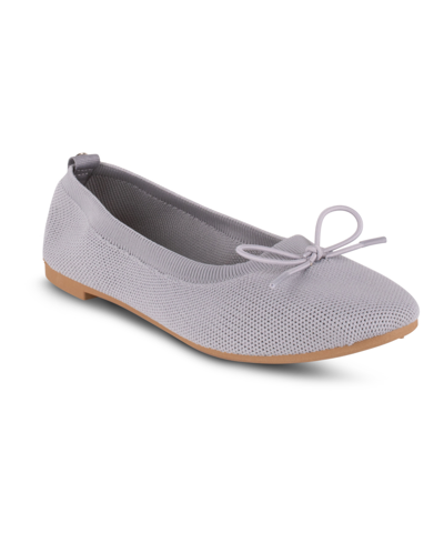 Danskin Women's Wonder Slip On Ballet Flat In Gray