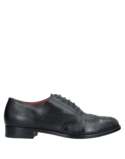 Santoni Lace-up Shoes In Black