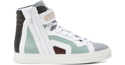 Pierre Hardy La Basket Montante High-top Sneakers In Multi Grey