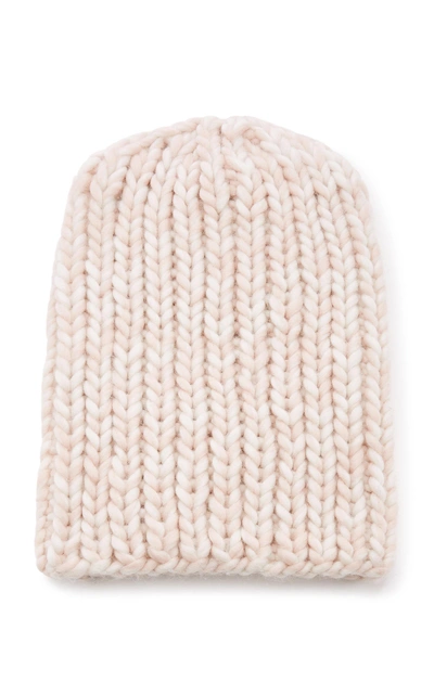 I Love Mr Mittens Ribble Wool Beanie In Pink