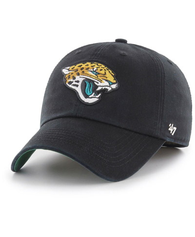 47 Brand Men's ' Black Jacksonville Jaguars Franchise Logo Fitted Hat