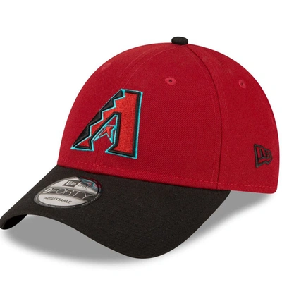New Era Men's  Red, Black Arizona Diamondbacks The League 9forty Adjustable Hat
