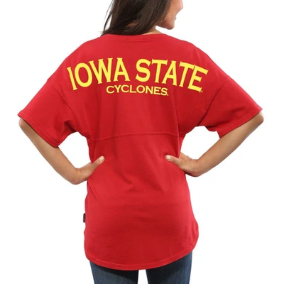 Spirit Jersey Cardinal Iowa State Cyclones  Oversized T-shirt
