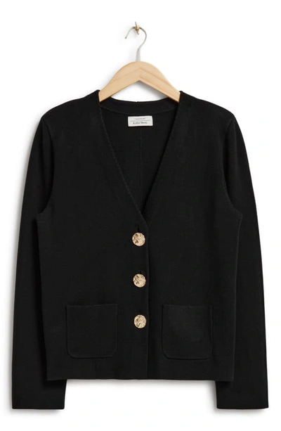 & Other Stories Knit Jacket In Black
