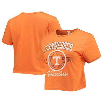 Zoozatz Tennessee Orange Tennessee Volunteers Core Laurels Cropped T-shirt