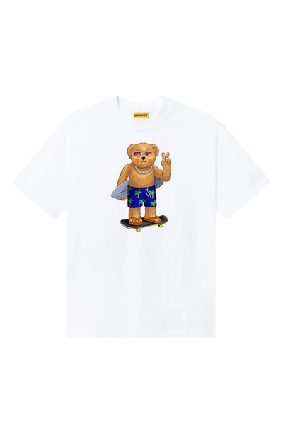 Market Socal Bear Graphic T-shirt In White