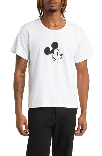 Connor Mcknight X Disney Mickey Mouse Cotton Graphic T-shirt In White