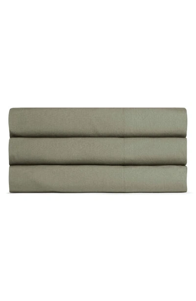 Parachute Percale Top Sheet In Moss