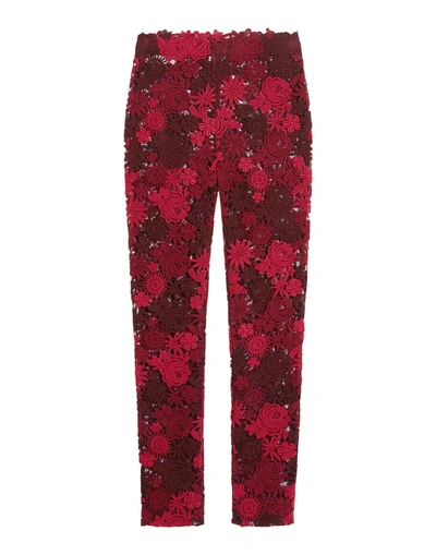 Valentino Casual Pants In Maroon