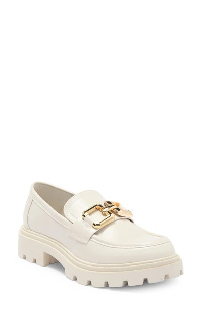 Steve Madden Bellanie Platform Loafer In Bone