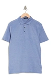 Westzeroone Francis Short Sleeve Polo In Dover Blue
